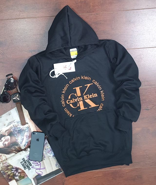 Hoodie for Men – Unisex Printed Hoodie, Navy Blue Casual Hooded Sweatshirt