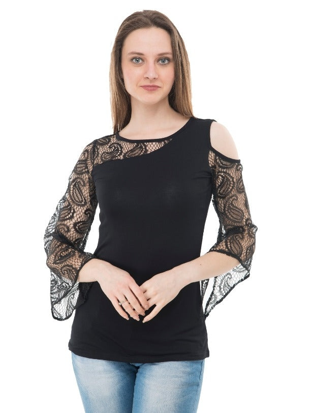 Perfect Fit Women's Viscose Top – 3/4th Sleeve Stitched Top