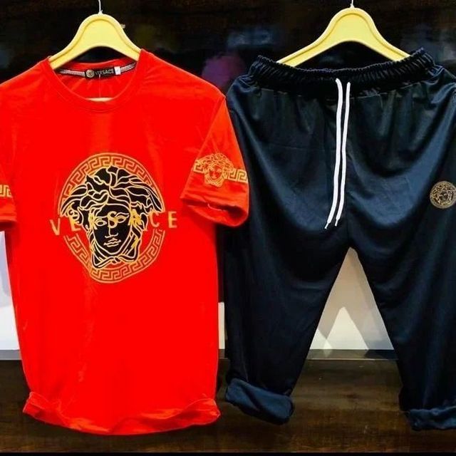 Summer tracksuit for mens (Red & Black)